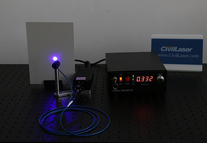455nm 8W Blue 섬유 결합 레이저 실험실 레이저